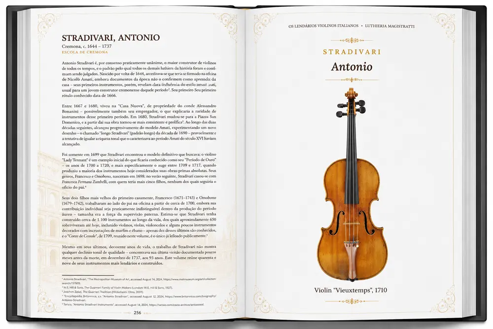 Construction details and measurements of a Stradivarius